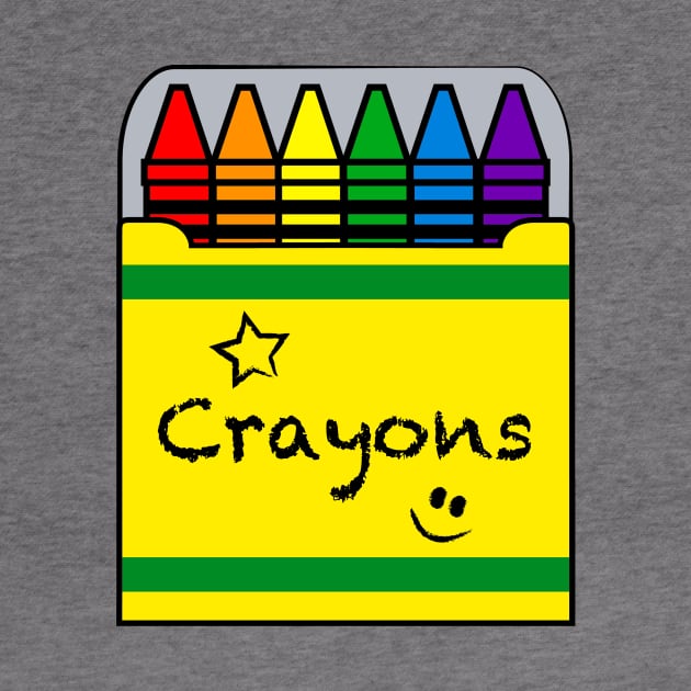 Colorful Crayons by PenguinCornerStore